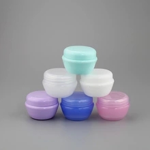 10 g jar plastic mushroom shape container sample pots face wash bottle cosmetic box make-up jar, 