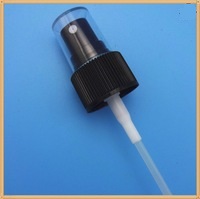 18mm Black color plastic pump sprayer use for glass, 