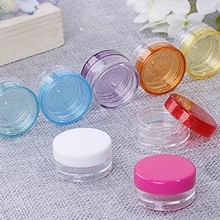 5g Eye shadow box plastic sample mini bottle jars cosmetic makeup containers pot, 