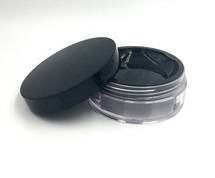 Empty makeup containers cosmetic loose powder jars with sifters, 