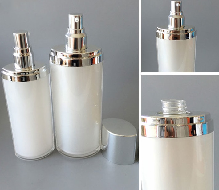 High end plastic beautiful cosmetic bottle container makeup set, 