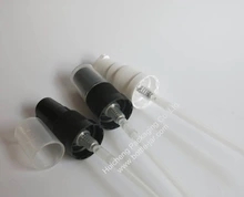 High quality 18/415 plastic lotion pump black white with clear cap, 