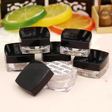 Hot sale 3g Acrylic Square Cosmetic Empty Jar Pot Eyeshadow Makeup Face Cream Container, 