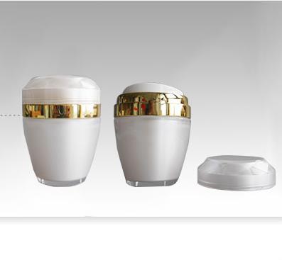 Luxury empty makeup cosmetic plastic container with lid jars, 