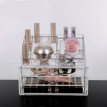 OEM wholesale 3 drawer plastic storage stackable Jewelry acrylic makeup containers, 