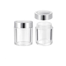 Plastic Cosmetic Makeup Powder Case Pot Packaging Container 30g, 
