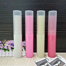 Plastic Lip Balm Tube Makeup Container Sample Tubes Caps, 