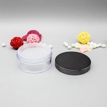 Transparent loose powder container with sifter, 