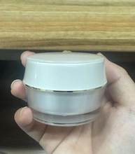 clear round empty plastic pet cosmetic jar, 