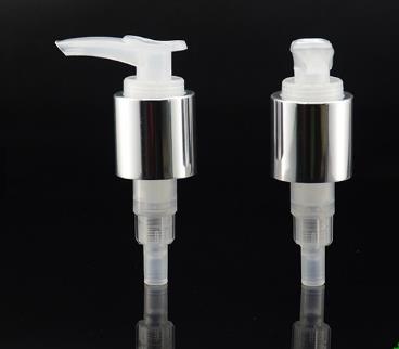 cosmetic lotion pumps with aluminium shell for shampoo, 
