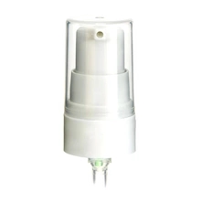 cosmetic plastic cream lotion pump with flat overcap, 