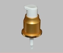 cosmetic plastic lotion pump with aluminum coating, 