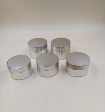 electroplate silver cosmetic decorative plastic jar 100ml 200ml, 