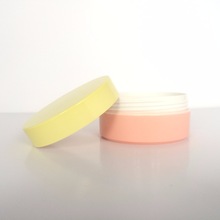 luxury 50ml special shaped plastic cosmetic container for makeup acrylic cream jar, 