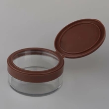 plastic makeup face body cream jar small plastic cosmetic containers with lids, 