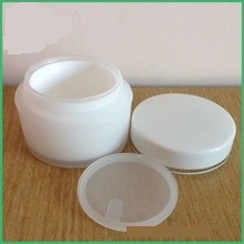 plastic matte double wall makeup containers jar cream jars, 