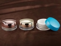 small 20g PS plastic cosmetic cream jars makeup packaging containers with screw cap, 