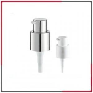 18mm Shiny silver plastic lotion pump cheap and high quality