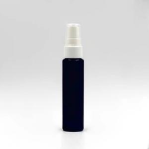 Black mini PET round spray 40ml plastic bottle for hotel cosmetic