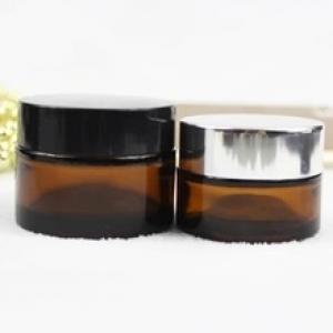 Clear Glass Makeup Cream Jar Packaging Container with lids