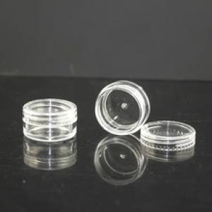 Cosmetic Containers Makeup Jars Plastic eyeliner Lip Balm 5 Gram Clear Lid