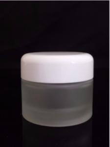 Glass Cream Jar with Plastic Cap
