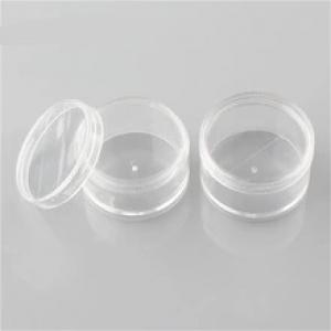 Makeup Container 20ml clear PS plastic lip balm cosmetic packaging jar