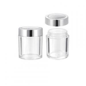 Plastic Cosmetic Makeup Powder Case Pot Packaging Container 30g