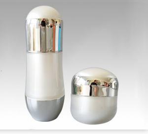 Plastic white supplement container cosmetics bottles makeup box set