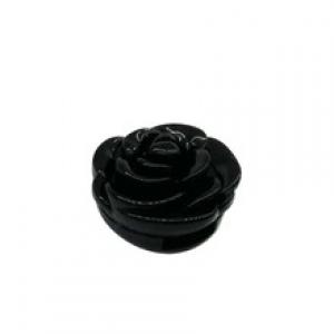 wholesale makeup packaging cute black flower shape lip balm lipstick case
