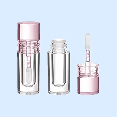 PETG Recyclable Plastic Round Shape Lip Gloss Tubes, CX-LG022