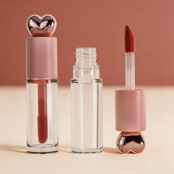 Heart-shaped lip gloss tube, CX-LG003