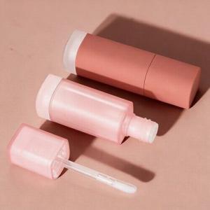 Pink lip gloss tube